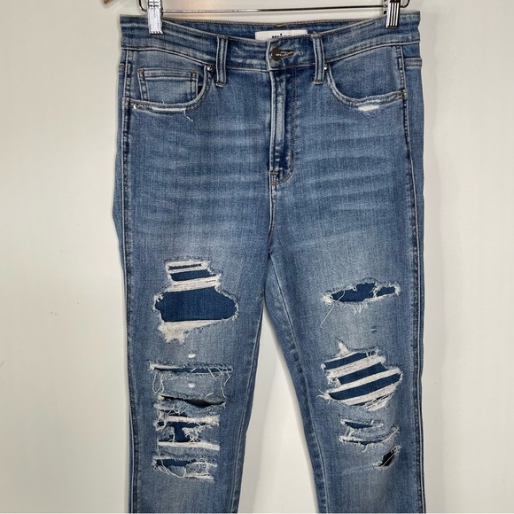 Mica Denim High Rise Distressed Jeans Size 28 - Picture 3 of 7